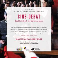 Cin D Bat Sophie Scholl Les Derniers Jours Universit Bordeaux