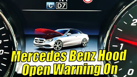 Mercedes Benz Hood Open Warning On How To Fix It Youtube