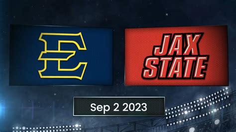 East Tennessee State Buccaneers Vs Jacksonville State Gamecocks September 2nd 2023 Youtube