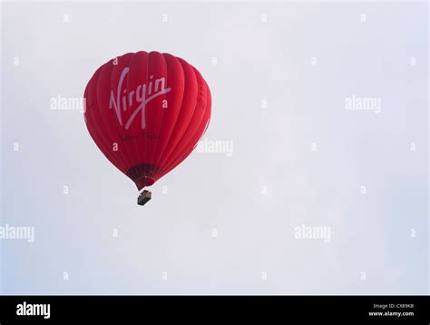 Virgin Hot Air Balloon Stock Photo Alamy