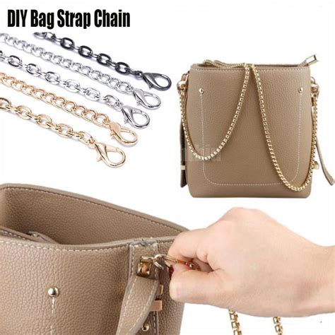 Shoulder Cross Bag Strap Cm Flat Chain Strap With Buckles Metal Bag