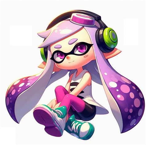 スプラトゥーンのイラスト かわいいインクリングの背景