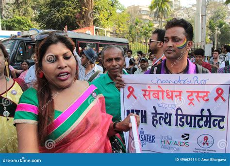Gay Pride Parade In Mumbai Editorial Stock Image Image Of Illegal 49662914