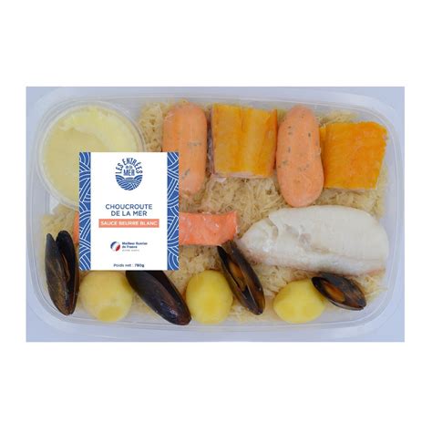 Plat Cuisin Choucroute De La Mer Sauce Beurre Blanc Les Entrees De La