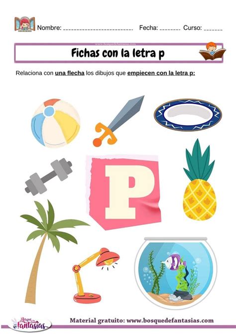 Palabras Con La Letra P Actividades Y Ejemplos Para Niños