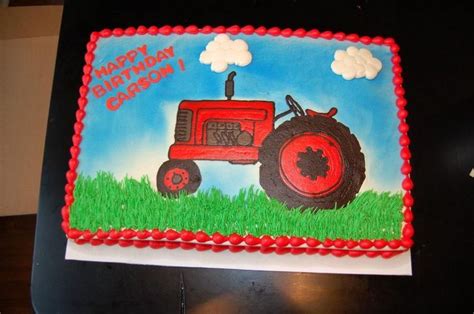 Red Tractor On Cake Central Birthday Ideas Pinterest Cake Central