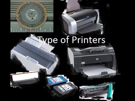 Video Tutorial On Types Of Printers With Pictures Youtube