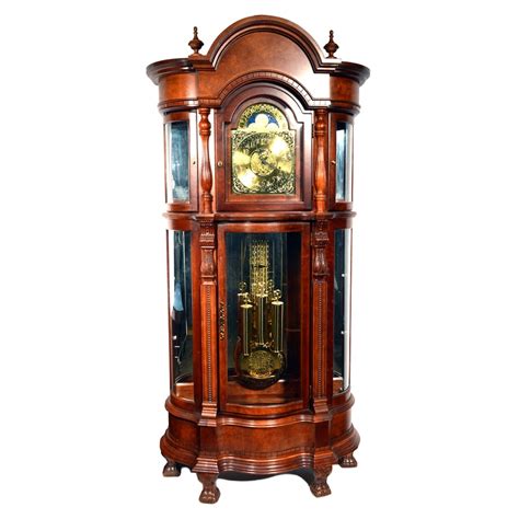 Ridgeway Curio Grandfather Clock Ebth