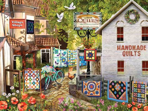 Village Shops 1000 Pieces SunsOut Puzzle Warehouse