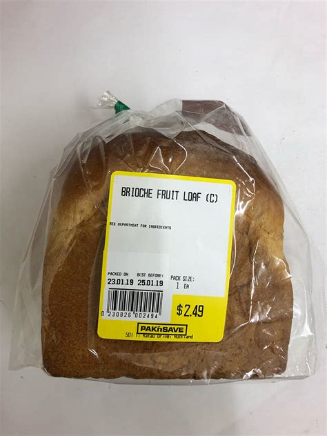 Pakn Save Botany Brand Brioche Fruit Loaf Nz Government