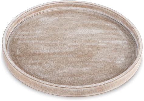 Hanobe Plateau D Coratif Rond En Bois Plateau De Table Basse Rustique