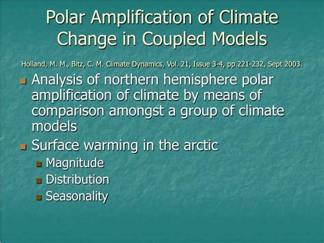 PPT Polar Amplification Of Climate PowerPoint Presentation Free