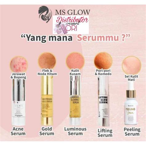 Jual SERUM MS GLOW MS GLOW SERUM ALL VARIAN LUMINOUS LIFTING