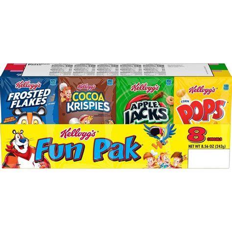 Kellogg S Fun Pak Variety Pack Cold Breakfast Cereal 8 56 Oz Shipt