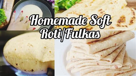 Roti Phulka Chapati Recipe Step By Step How To Make Soft Chapati And Roti Indian Flat Bread