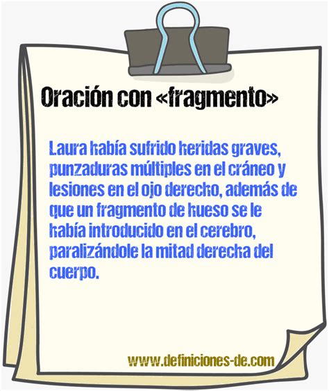 32 Oraciones Con Fragmento