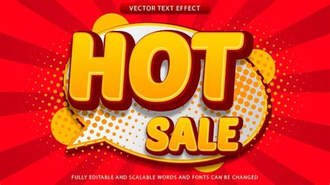 Premium Vector Editable Text Effects Sales Theme