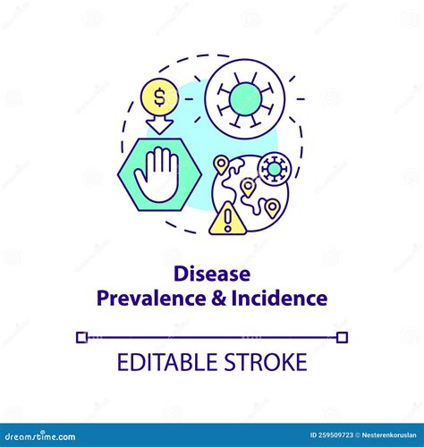 Cambios En La Prevalencia De Enfermedades E Icono Del Concepto De