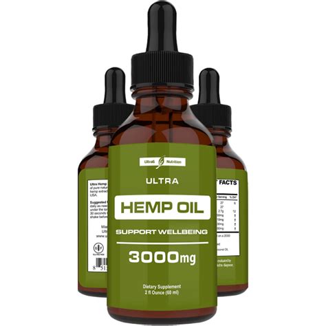 Hemp Oil Extract 3000mg Of Organic Hemp Extract Grown And Made In Usa 100 Natural Hemp