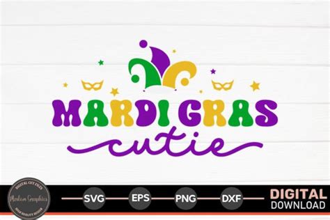 Mardi Gras Cutie Mardi Gras Retro Svg Graphic By Moslem Graphics