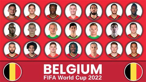 OFFICIAL! Belgium Release Squad List For FIFA World Cup 2022 - MySportDab