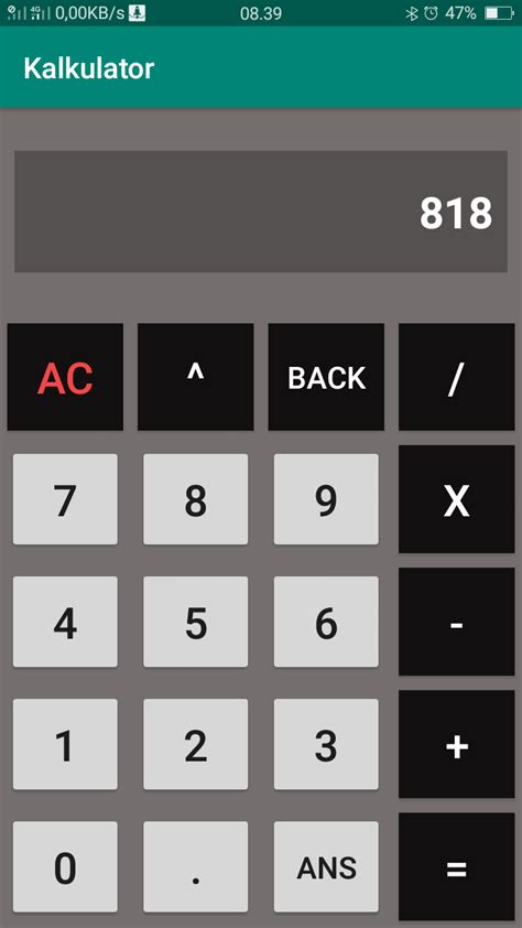 Membuat Kalkulator Android Studio Homecare