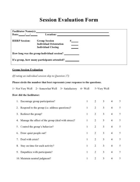 Free Peer Evaluation Forms Templates Printable Samples