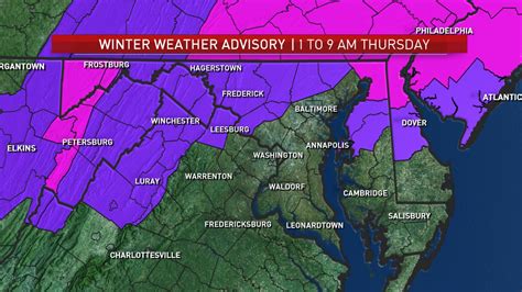 Snow Forecast For Dc Area Wtop