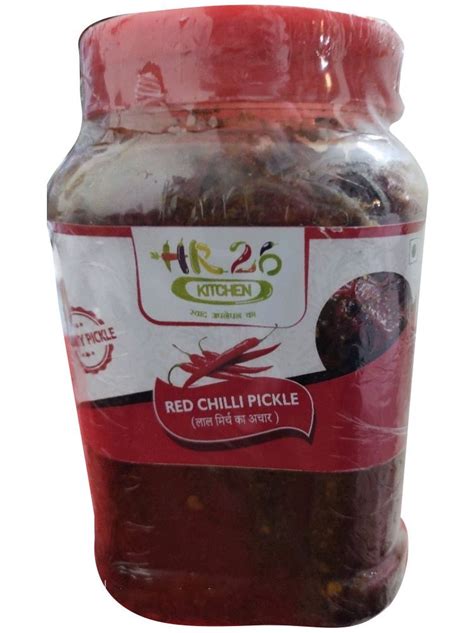 Spicy Red Chilli Pickle Packaging Type Plastic Jar Packaging Size 1