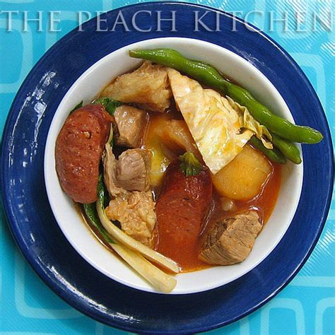 Beef Pochero with Eggplant Sauce - The Peach Kitchen