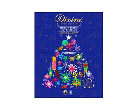 Divine Milk Chocolate CHRISTMAS Advent Calendar - Fairtrade Seriously