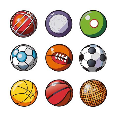 Ilustraci N Del Equipo Vectorial De Todos Los Juegos De Pelota