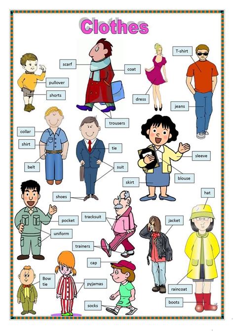 Clothes 1 Worksheet Free Esl Printable Worksheets Made By Teachers