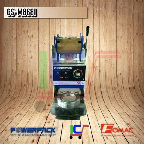 Jual Mesin Cup Sealer Penyegel Gelas Plastik Minuman Powerpack CS M868I