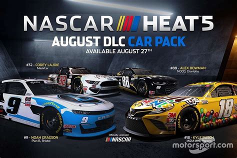 Le second pack de contenu pour NASCAR Heat 5 disponible dès demain