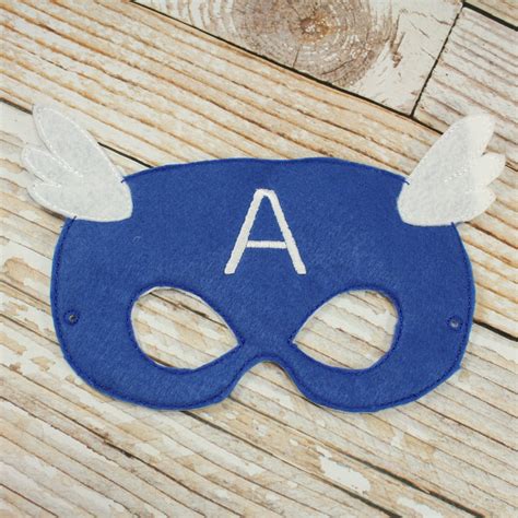 Captain America Mask felt Captain America mask Halloween | Etsy