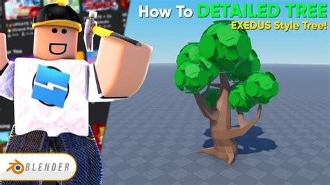 How To Make A Detailed Low Poly Tree Roblox Youtube