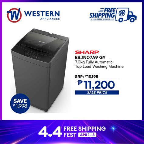 Sharp ESJN07A9 7 0kg Top Load Fully Automatic Washing Machine Lazada PH