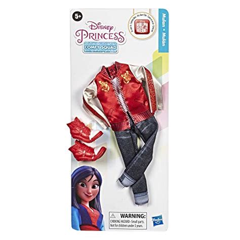 Disney Princess Comfy Squad Fashion Pack For Mulan Doll Clothes For