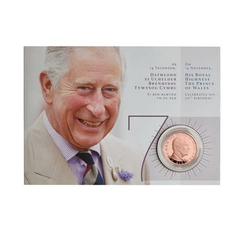 70th Birthday of The Prince of Wales £5 Gold Proof Cover | Royal Mint