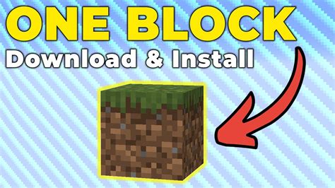 How To Play One Block In Minecraft YouTube