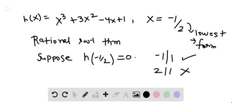 Solved Determine Whether Each Given Number Is A Zero Of The Polynomial Function Following The