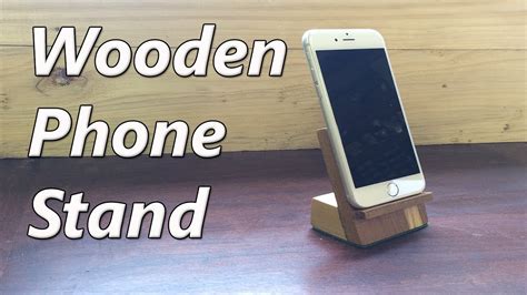 How To Create Simple Wood Mobile Stand From Wastage Wood Youtube