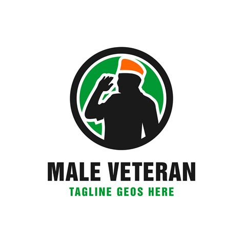 army veteran male vector illustration logo 5364937 Vector Art at Vecteezy