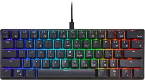 Royal Kludge RK61 RGB Black 60% Mechanical Keyboard - Keybumps