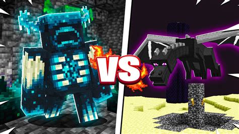 Warden Vs Ender Dragon Making The Warden Fight Mobs In Minecraft Youtube