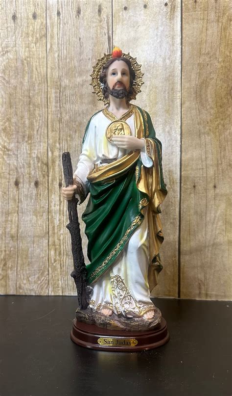 San Judas Tadeo Statue 5in Saint Jude Statue Resin 5 Inches Apostle of ...