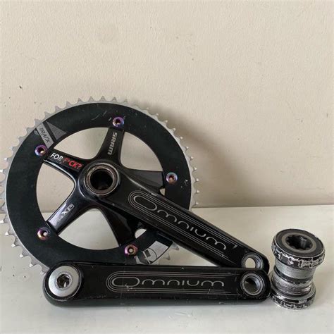 Sram Omnium Track Crankset With Vision Track Chainring 49T 144bcd 144