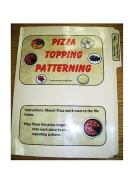 Pizza Toppings Patterning File Folder Activity By Mrs Zs Busy Bees