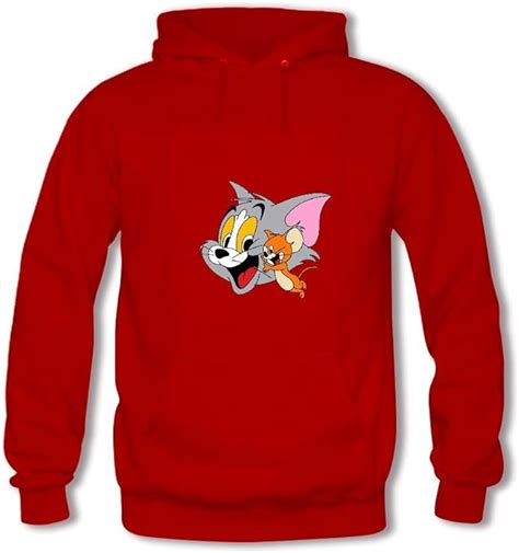 Tom and Jerry Women pullover hoodies Red X-Large: Amazon.ca: Clothing ...